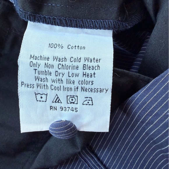 NWT Modern Amusement Pinstripe Slacks Navy 36x33 Men’s Cotton - Picture 4 of 8